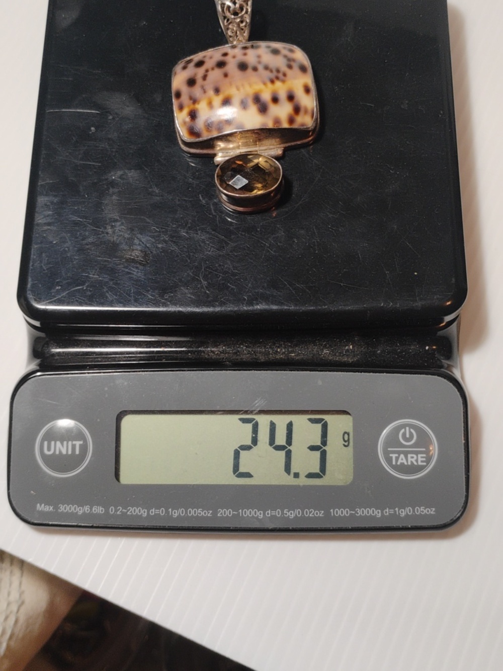 Large Southwestern Sterling 24 Grams Natural Dalmation Jaspar & Smokey Quartz - Picture 7 of 7